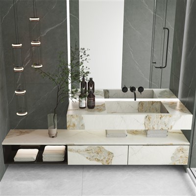 Slabiau Cerrig Sintered Maint Mawr Gwydn